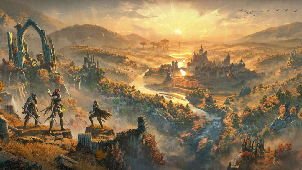 ESO keyart showing the West Weald and the new forest that has sprung up.